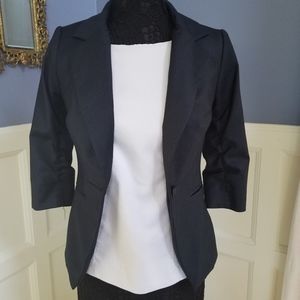Navy Blue 3/4 Sleeve Limited Blazer